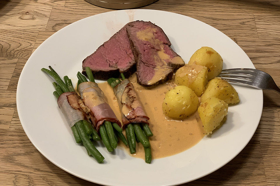 Rinderfilet an Whiskeyrahmsauce