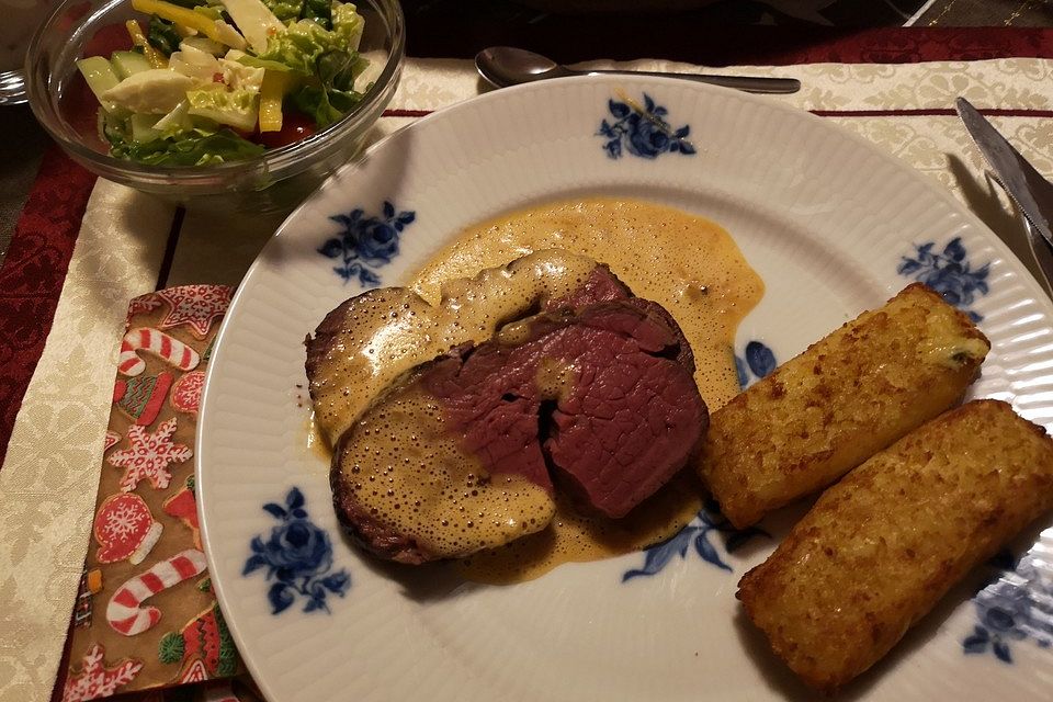 Rinderfilet an Whiskeyrahmsauce