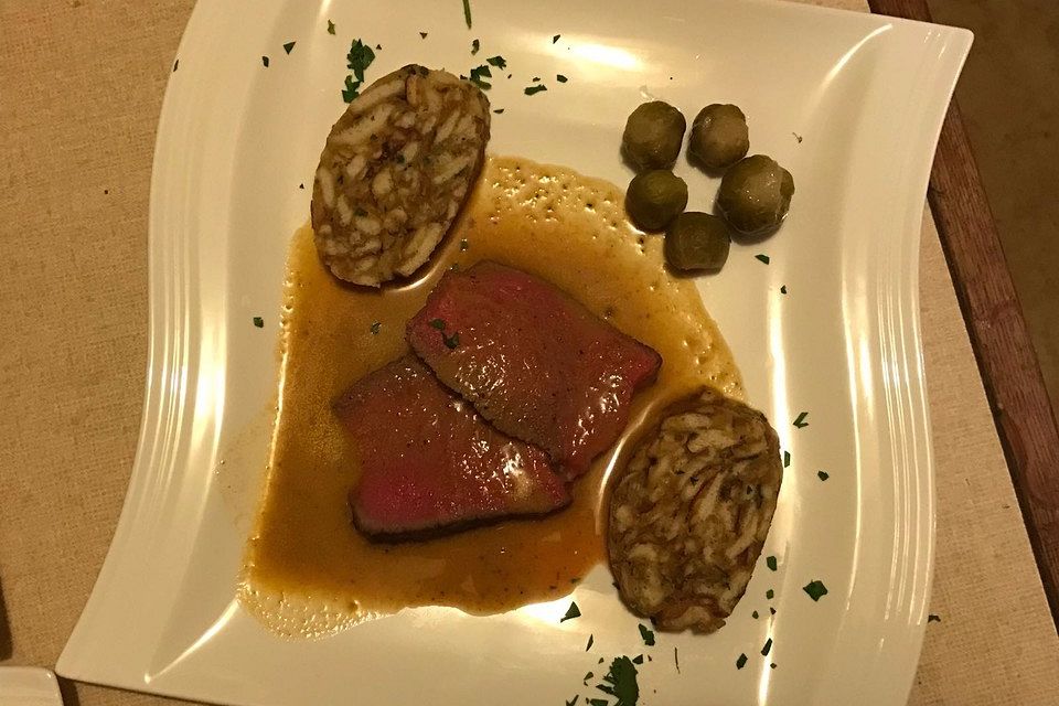 Rinderfilet an Whiskeyrahmsauce