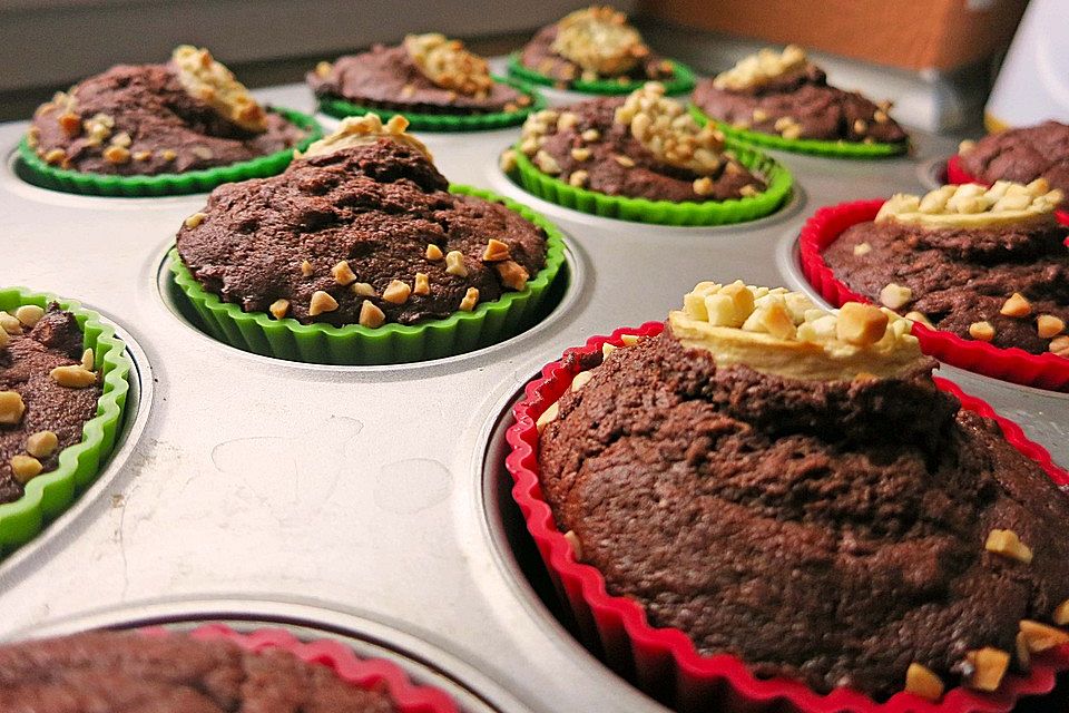 Bananen-Haselnuss-Muffins