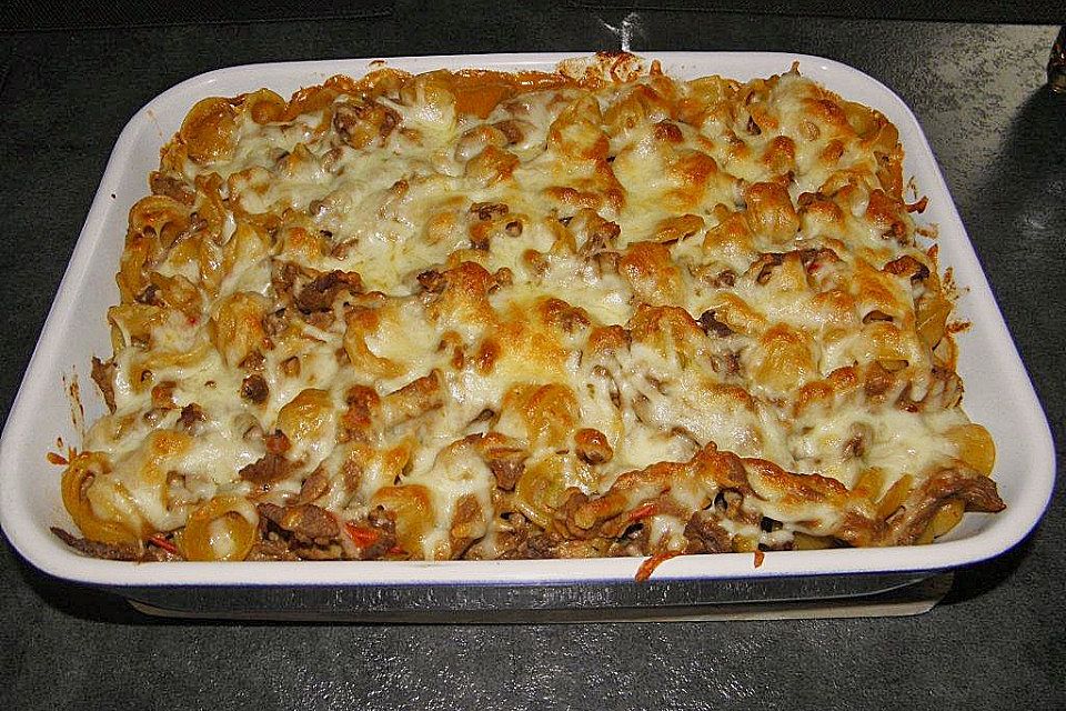 Penne mit Rinderfiletspitzen