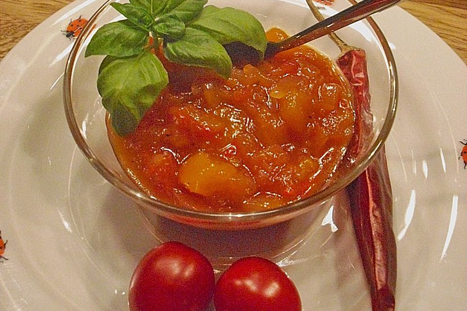 Tomaten - Pfirsich - Chutney