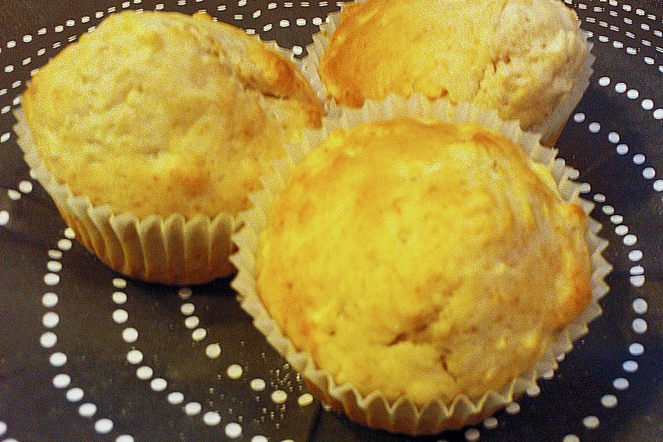 Apfelmuffins mit Zimtpulver