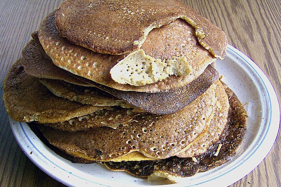 Pfannkuchenauflauf mit Linsen