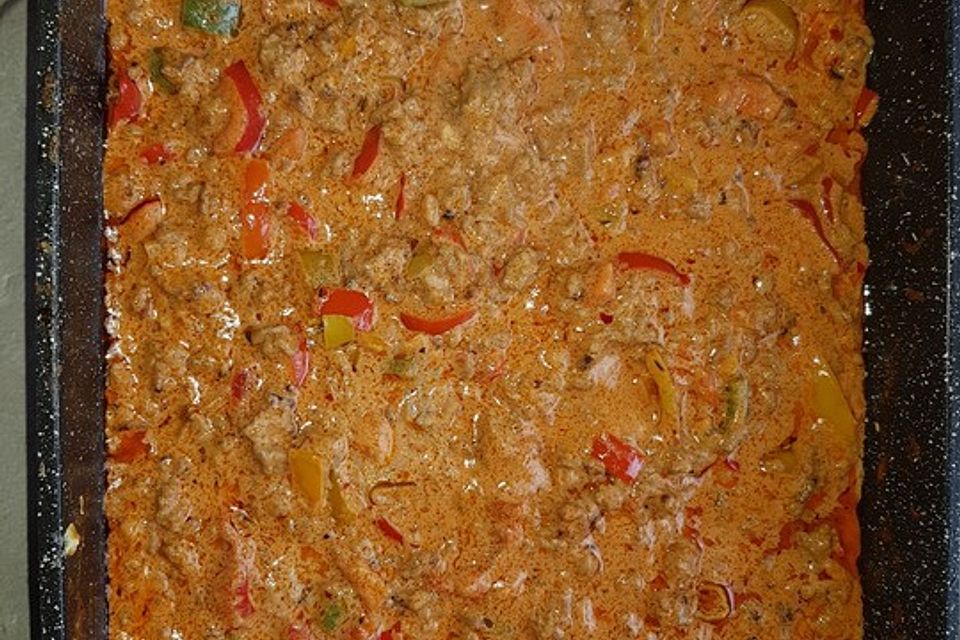 Paprika - Hackfleisch - Pfanne