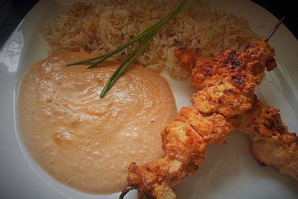 Gegrillte feurige Hühnchen - Tikka