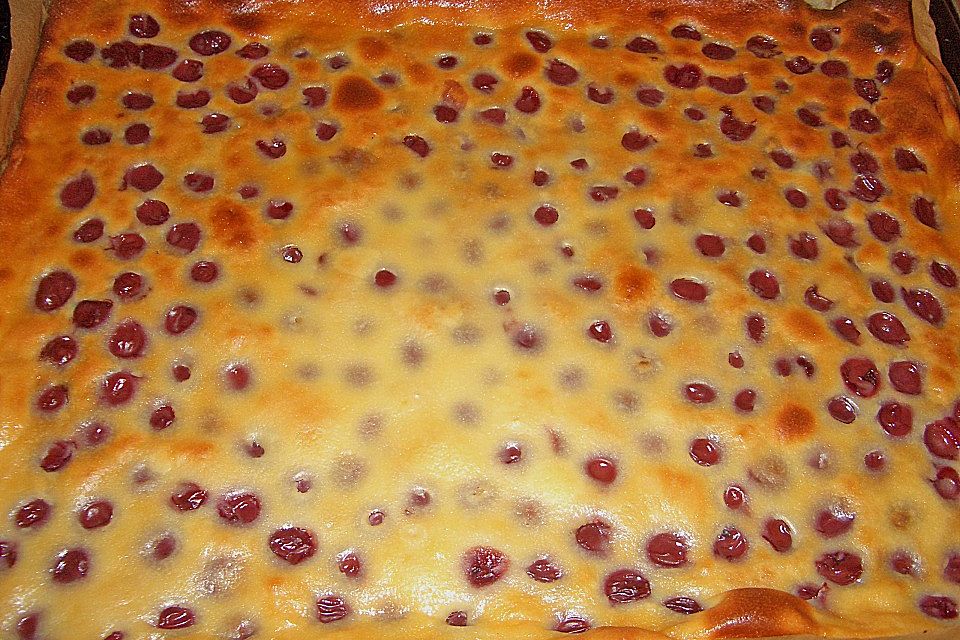 Kirschkuchen mit Rahmguss