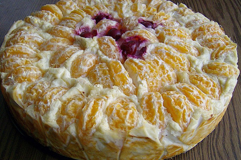 Mandarinen - Käse - Kuchen