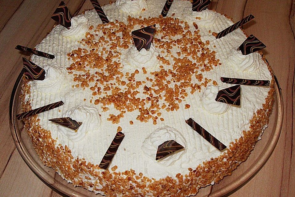 Superschnelle Bananen - Sahne - Torte