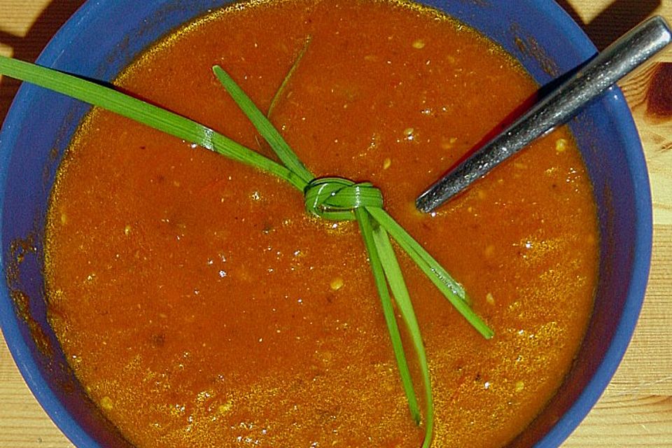 Tomaten - Auberginen - Suppe