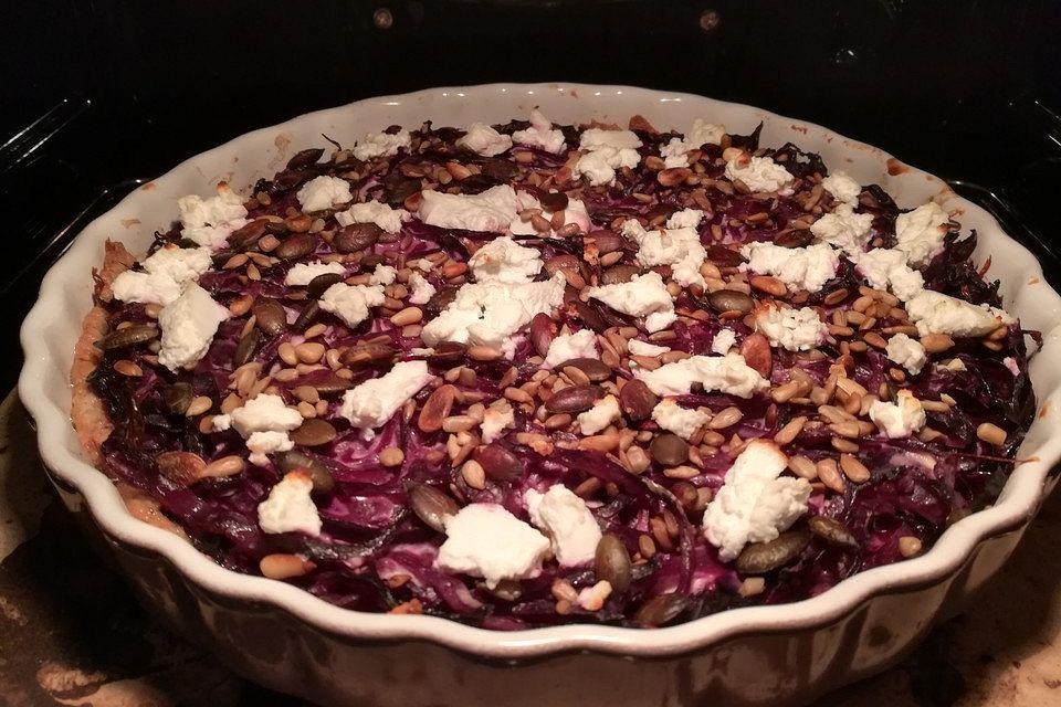 Heikes Rotkohl-Tarte