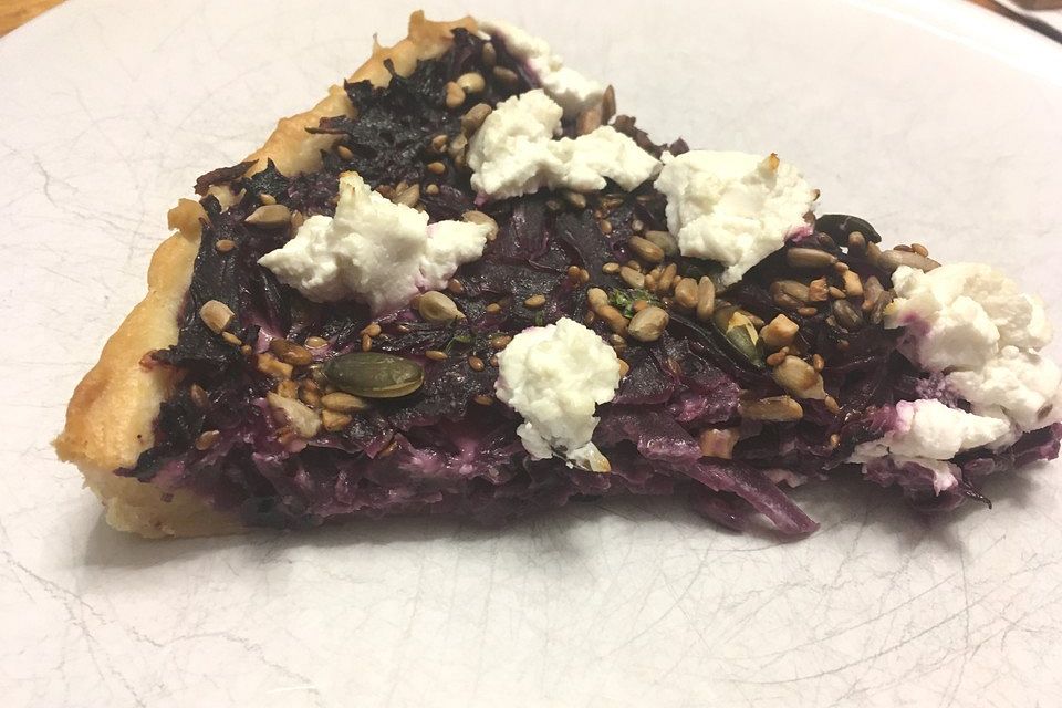 Heikes Rotkohl-Tarte