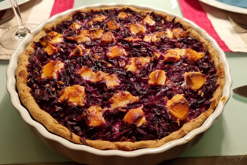 Heikes Rotkohl-Tarte