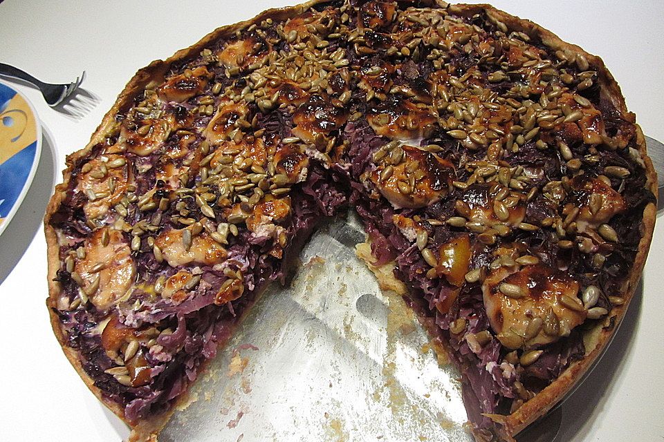 Heikes Rotkohl-Tarte