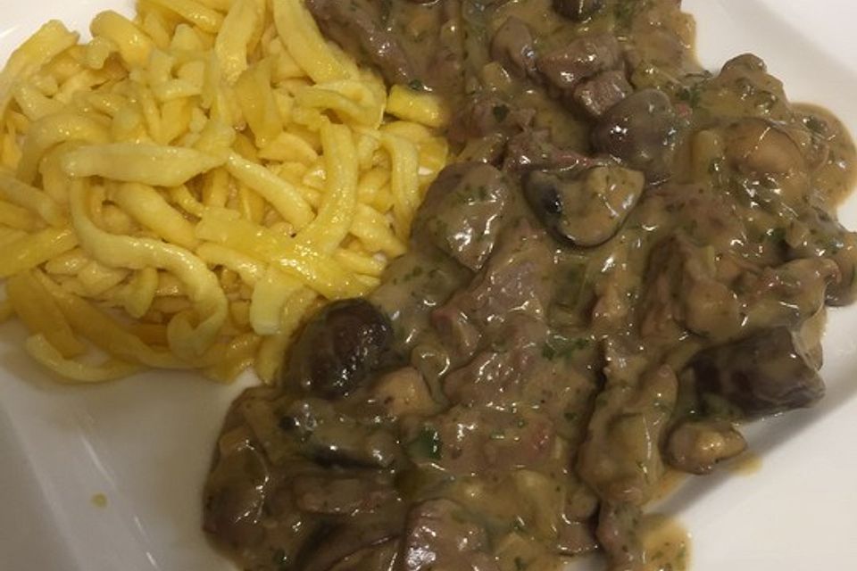 Boeuf Stroganoff de Luxe