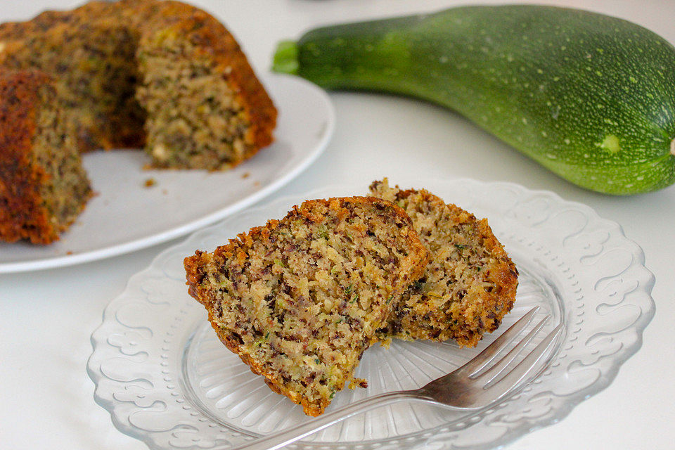 Zucchinikuchen ohne Ei