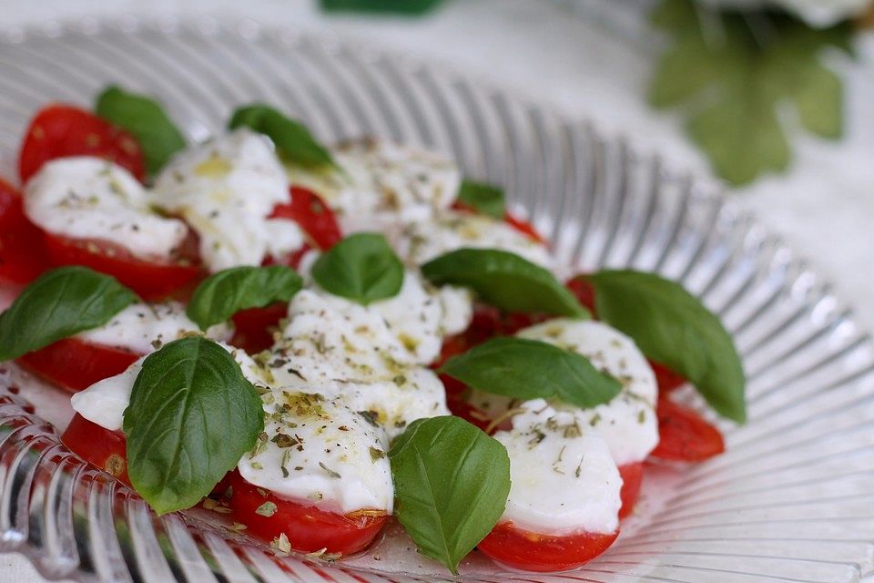 Tomaten mit  Mozzarella