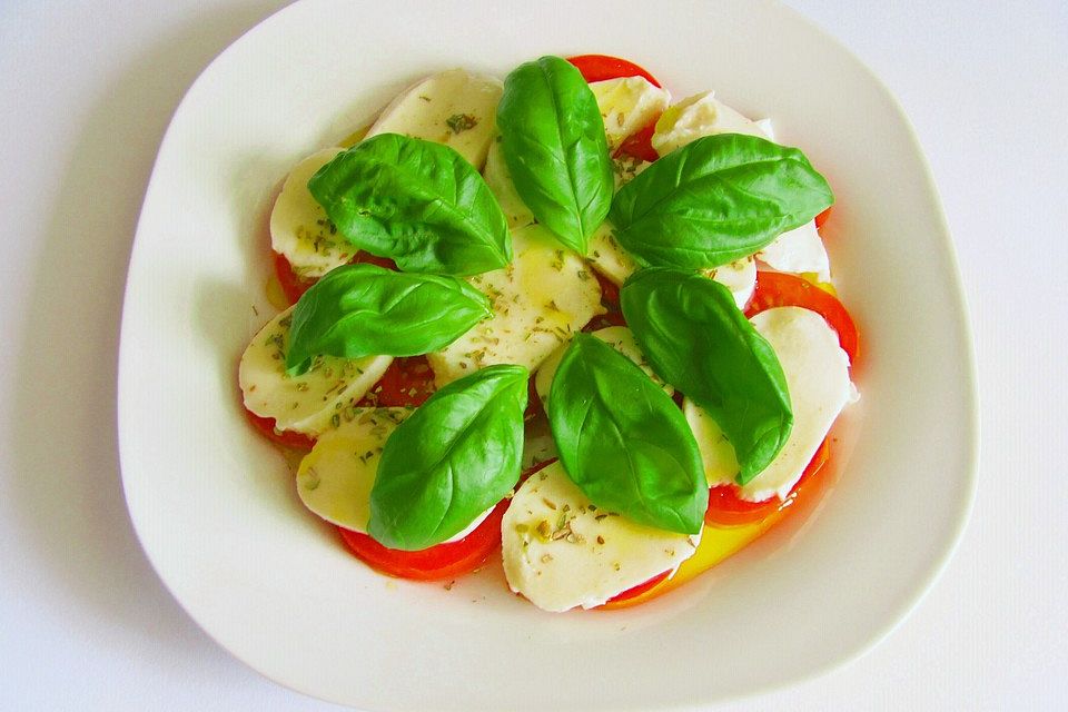 Tomaten mit  Mozzarella