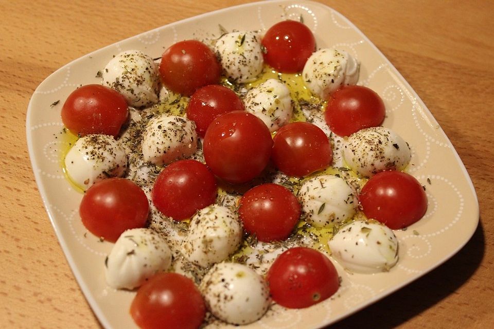 Tomaten mit  Mozzarella