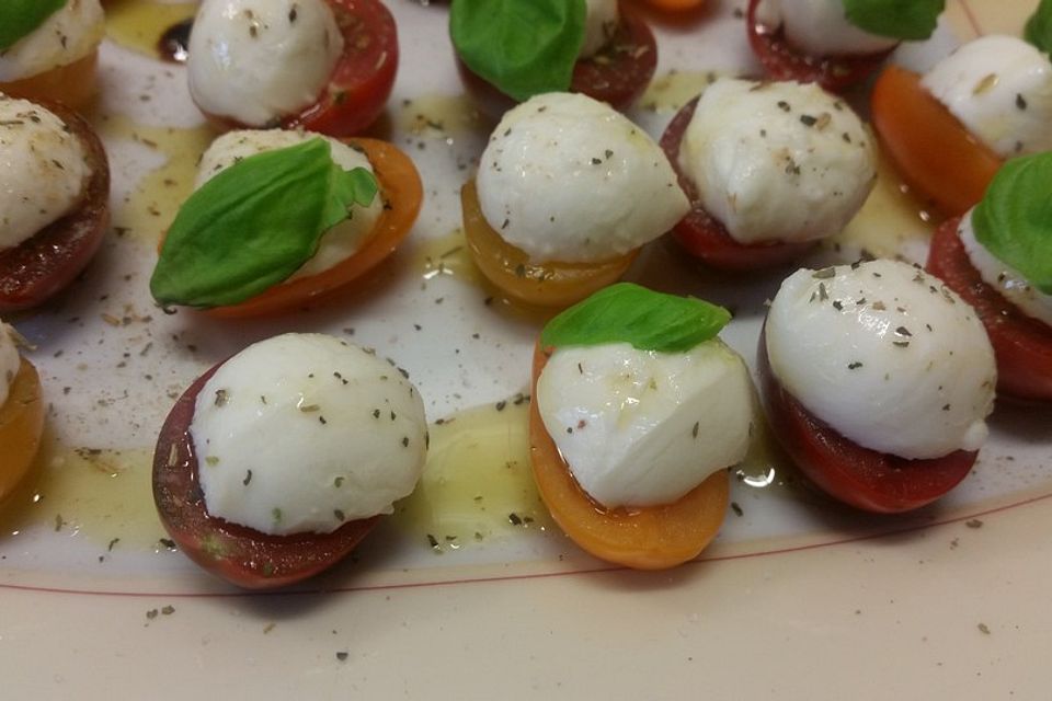 Tomaten mit  Mozzarella