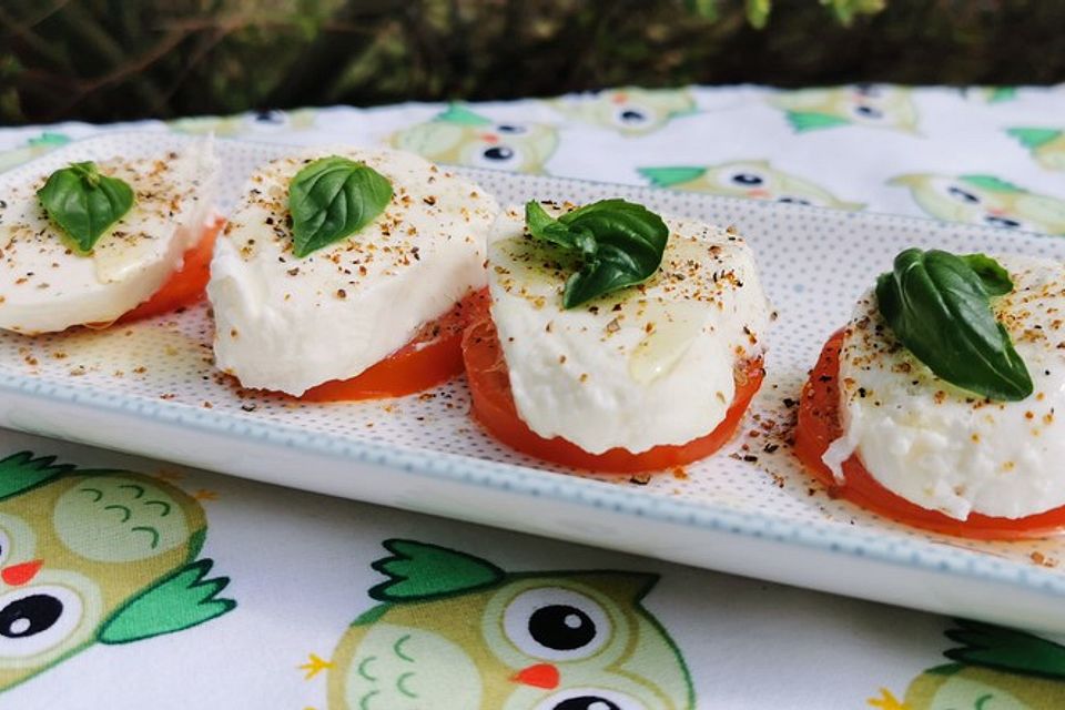 Tomaten mit  Mozzarella