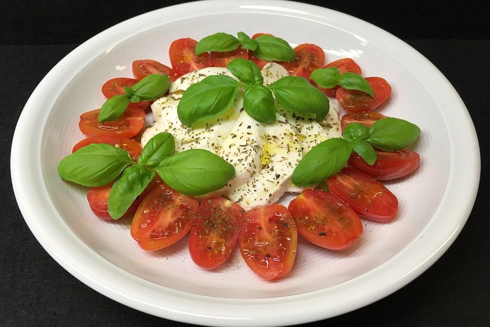 Tomaten mit  Mozzarella