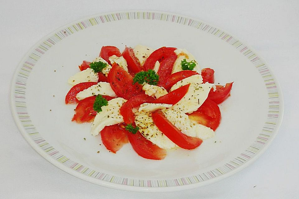 Tomaten mit  Mozzarella