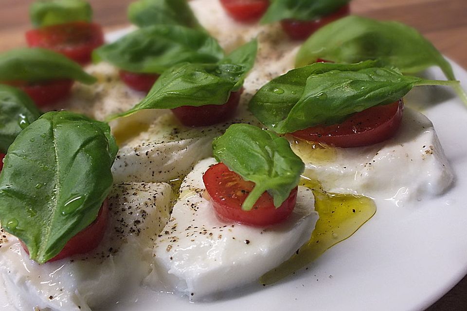 Tomaten mit  Mozzarella