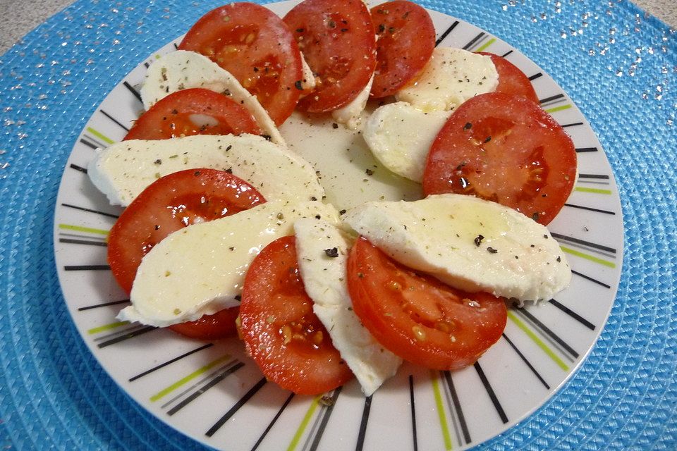 Tomaten mit  Mozzarella