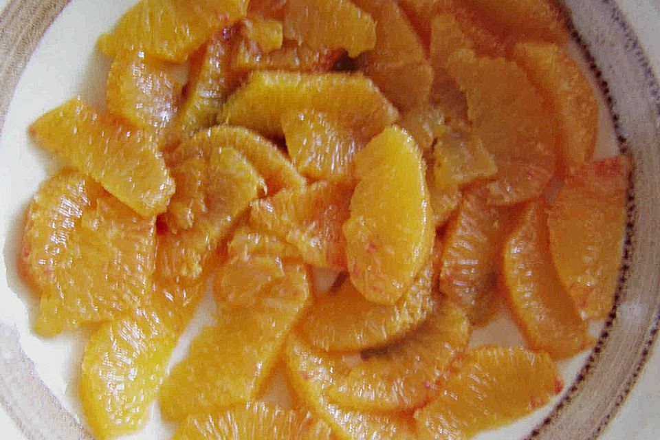 Orangen - Napfkuchen mit Zuckerguss