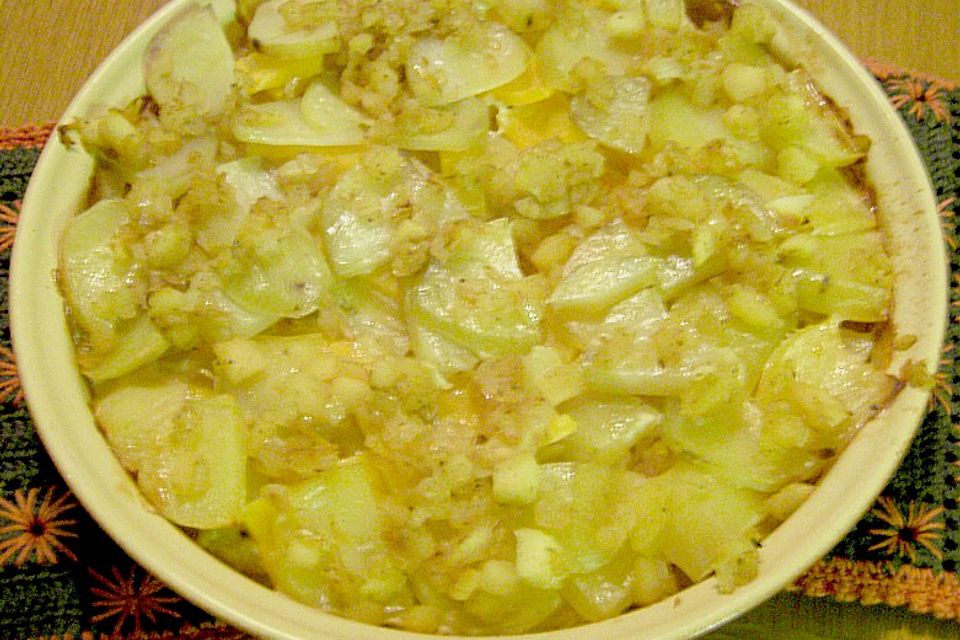 Kartoffel - Steckrüben - Gratin