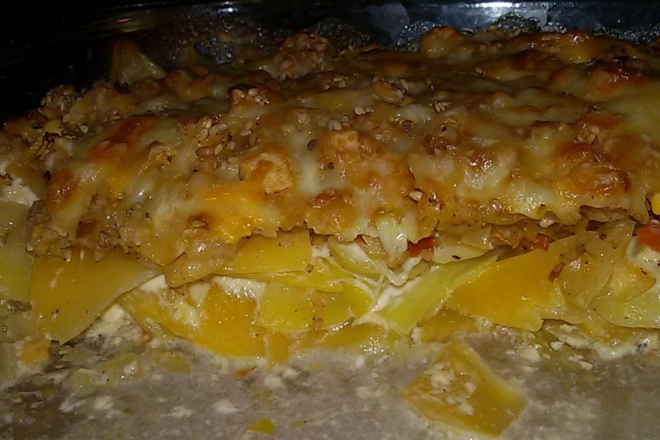 Kartoffel - Steckrüben - Gratin