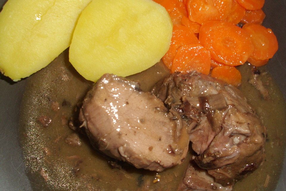 Wildschweinbraten