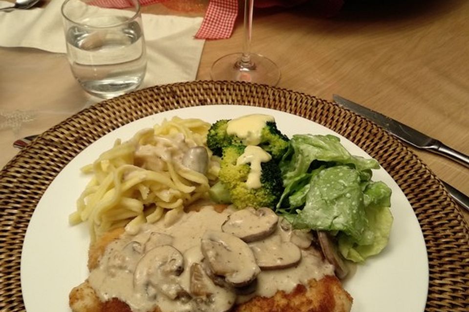 Champignon-Rahm-Schnitzel