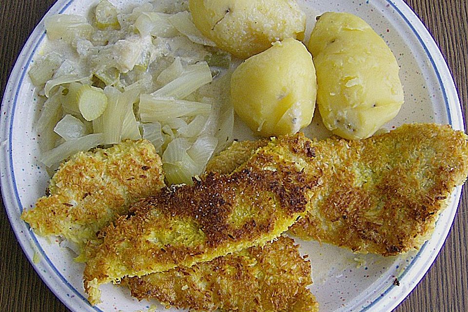 Kabeljaufilet in Kokosnuss