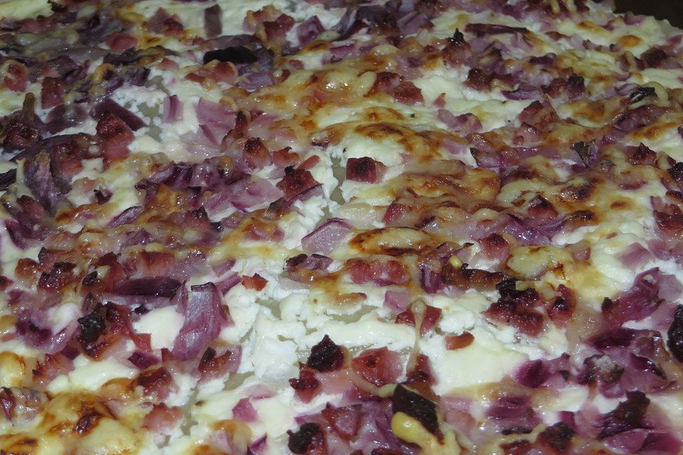 Blitzrezept für Elsässer Flammkuchen