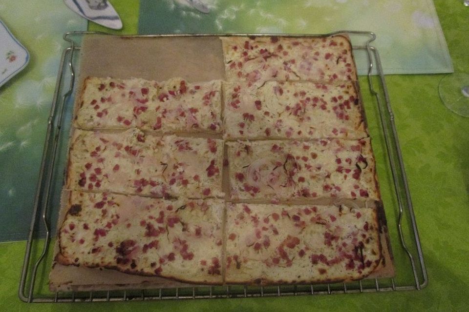 Blitzrezept für Elsässer Flammkuchen