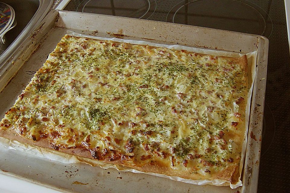 Blitzrezept für Elsässer Flammkuchen