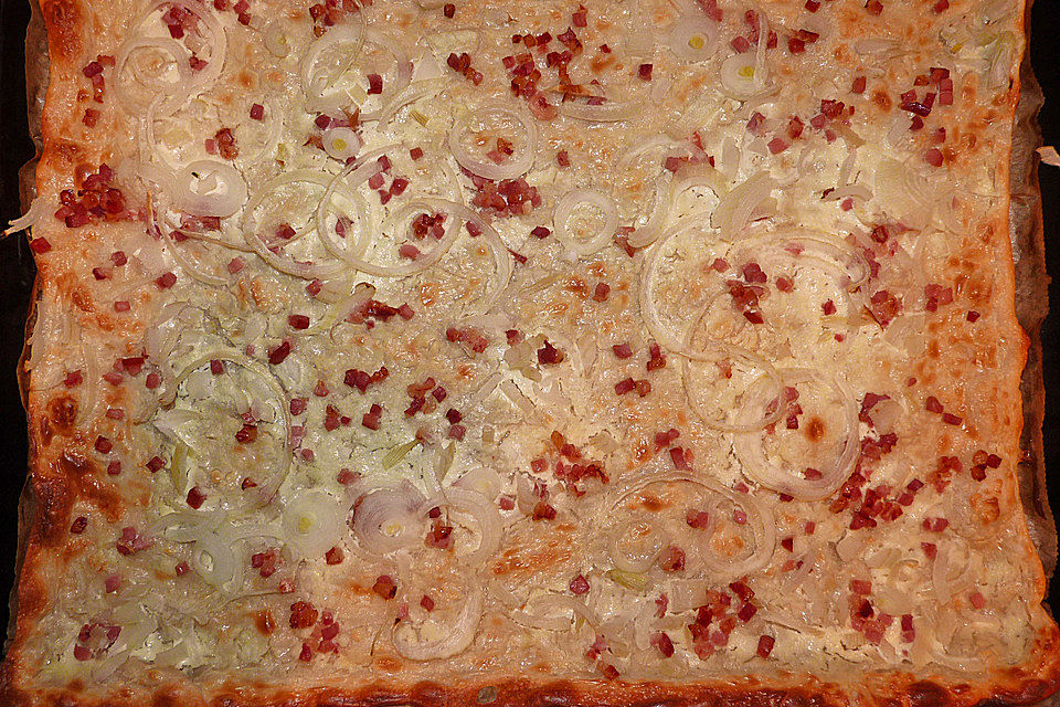 Blitzrezept für Elsässer Flammkuchen