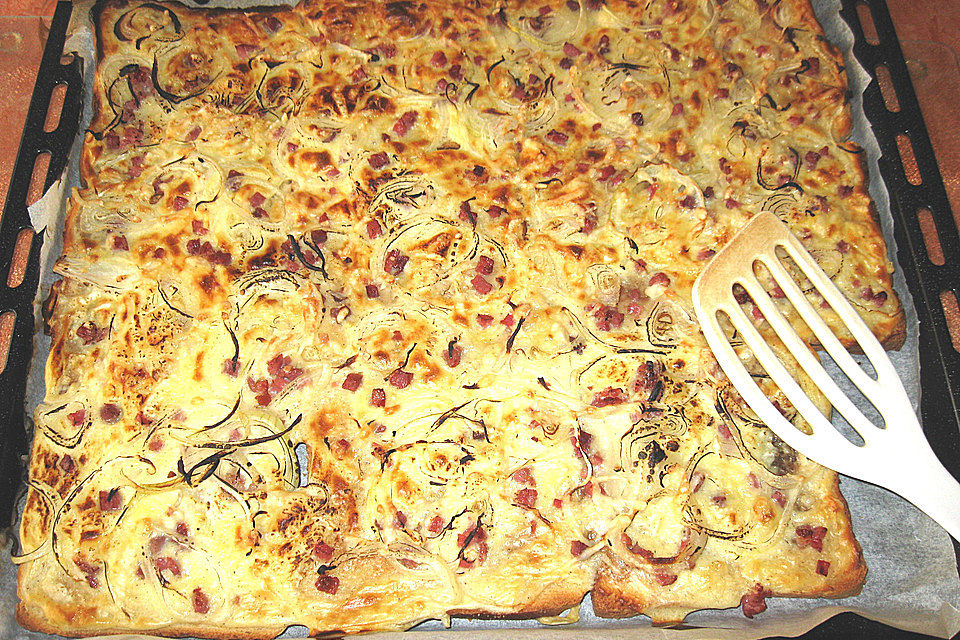 Blitzrezept für Elsässer Flammkuchen