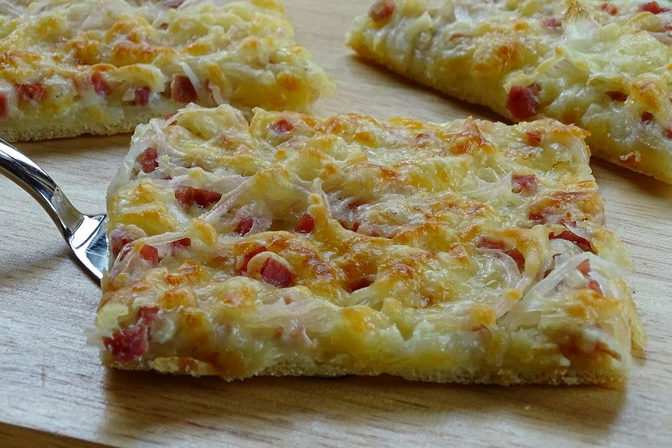 Blitzrezept für Elsässer Flammkuchen