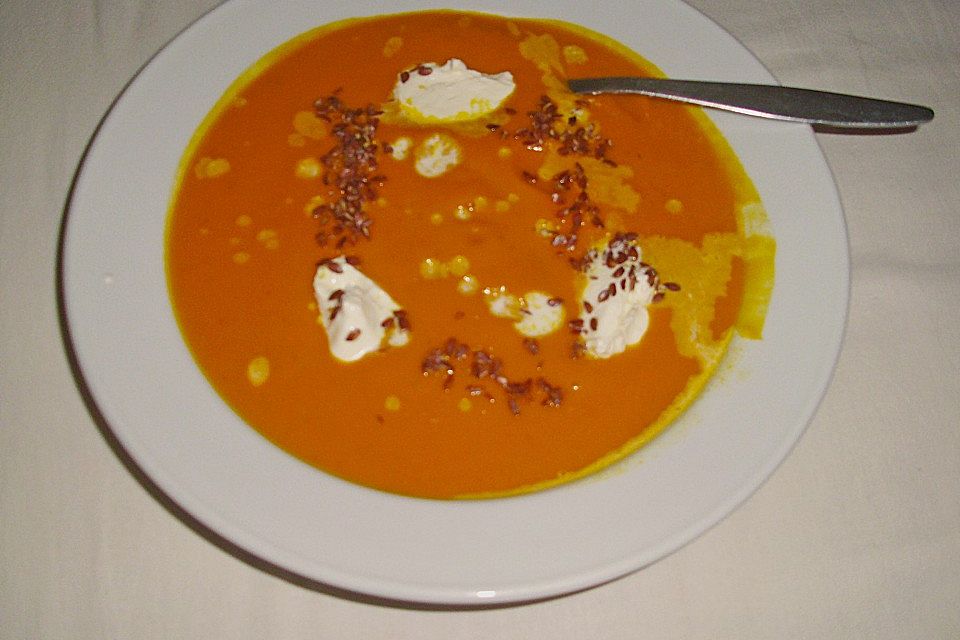 Kürbissuppe ohne Kartoffeln