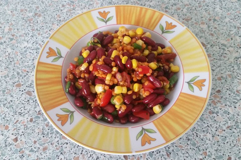 Roter Linsen - Salat