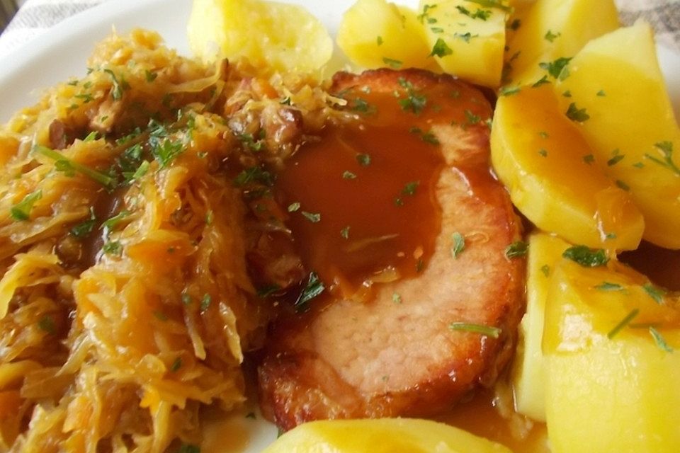 Kasseler mit Sauerkraut