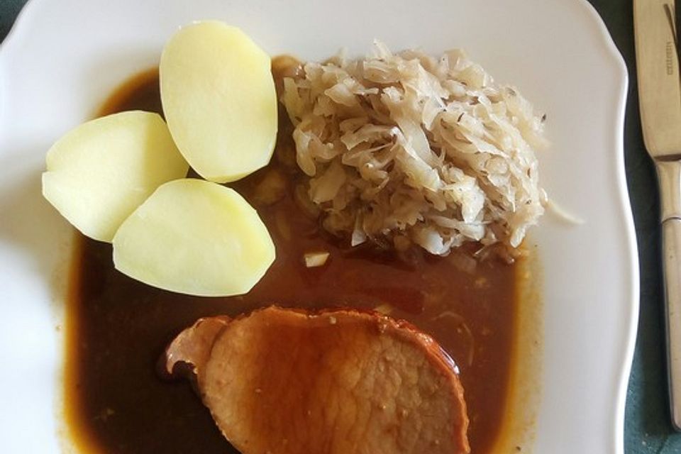 Kasseler mit Sauerkraut