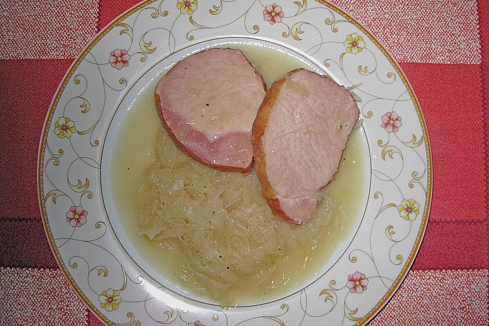 Kasseler mit Sauerkraut