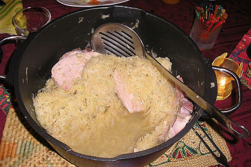 Kasseler mit Sauerkraut