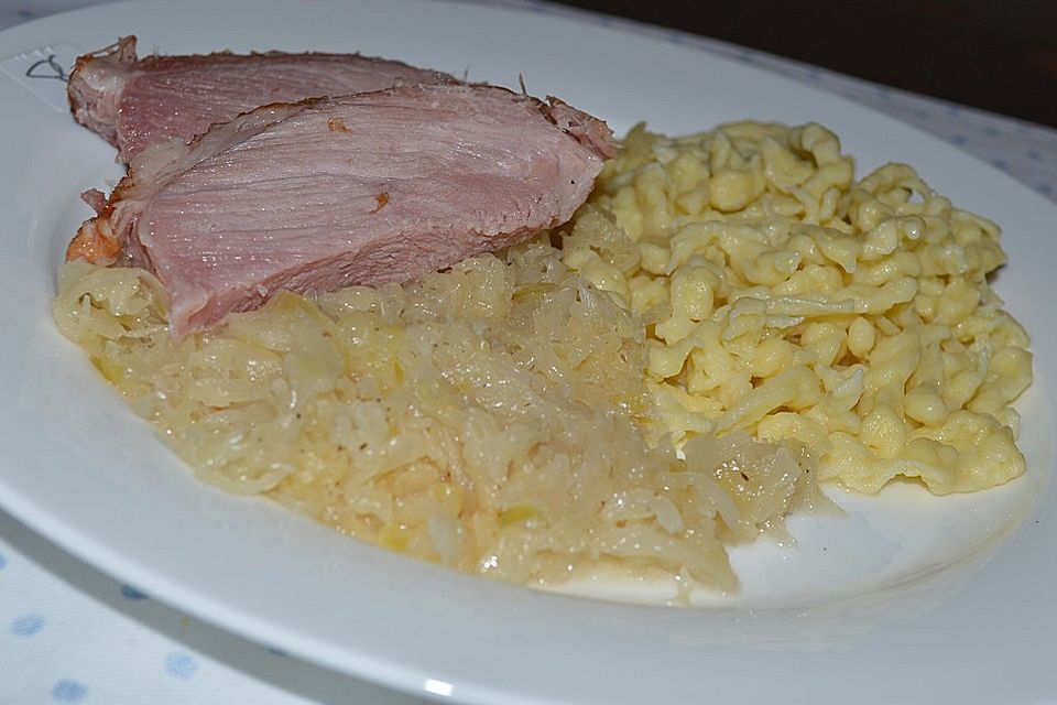 Kasseler mit Sauerkraut