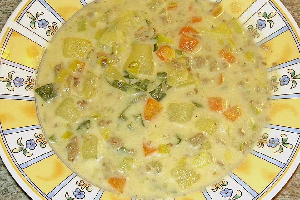 Allgäuer Kartoffelcreme-Suppe