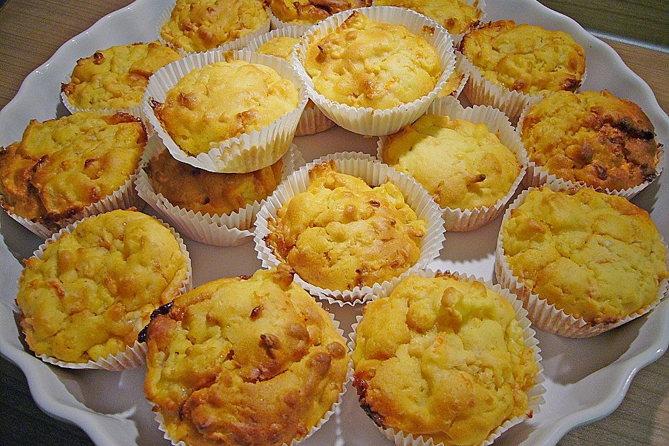 Lockere Apfel - Möhren - Muffins